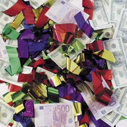 Пневмохлопушка праздничная 300*50 (матовая)