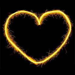 Свеча бенгальская Сердечко